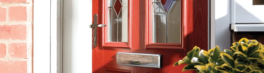red front door