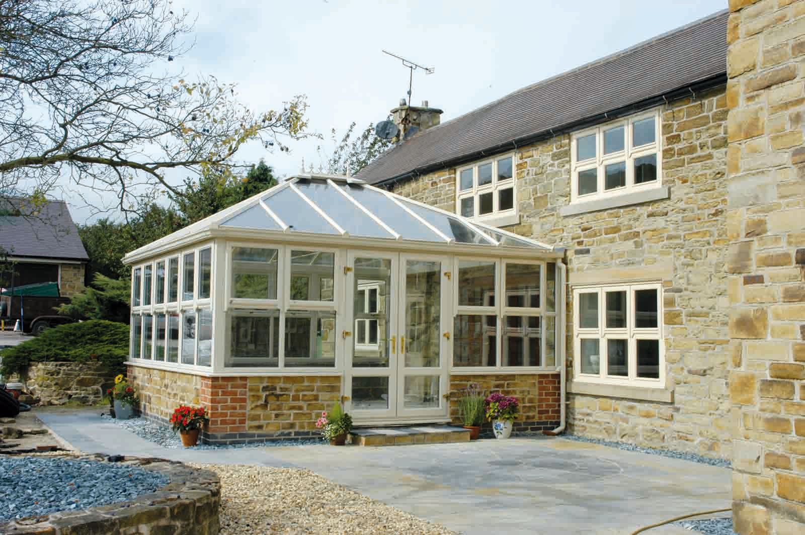 french doors on conservatory